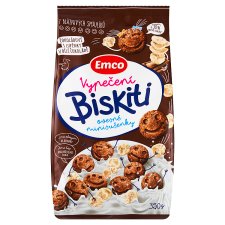 Emco Biskiti čokoládoví s lupínky v bílé čokoládě 350g