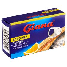 Giana Sardines in Sunflower Oil with Lemon 125g