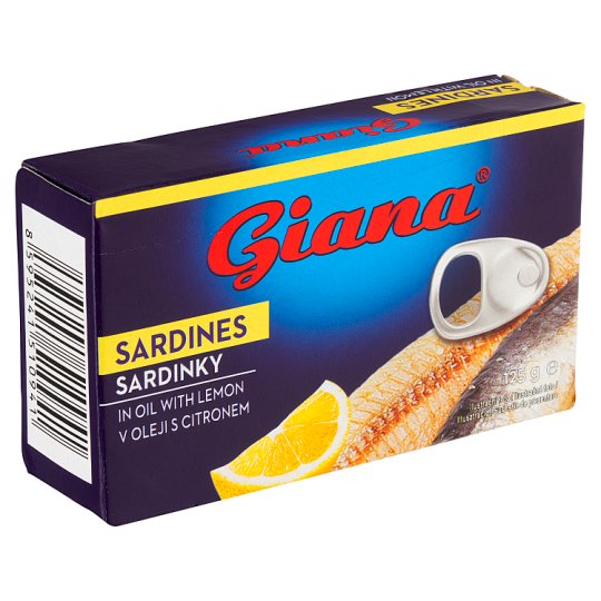 Giana Sardinky ve slunečnicovém oleji s citronem 125g