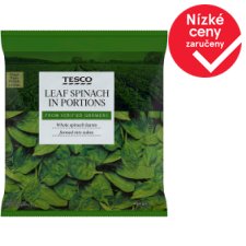 Tesco Špenát listový porcovaný 450g