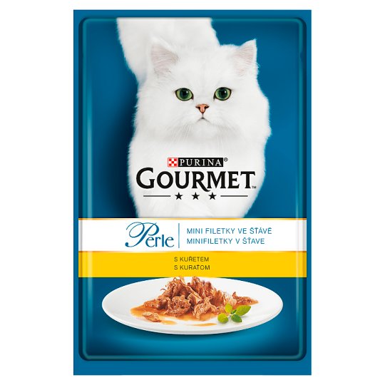 GOURMET Perle mini filetky ve šťávě s kuřetem 85g
