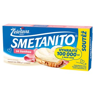Želetava Smetanito Tavený sýr se šunkou 3ks 150g