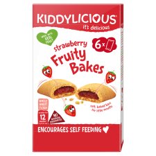 Kiddylicious Koláčky jahodové 6 x 22g