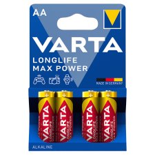 VARTA Longlife Max Power AA Alkaline Batteries 4 pcs