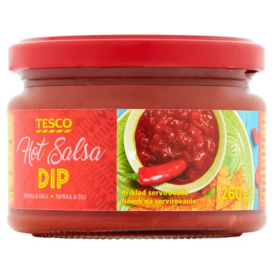 Tesco Hot Salsa Dip paprika & chilli 260g