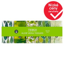 Tesco Paper Tissues Perfumed Aloe Vera 3 Ply 10 x 10 pcs