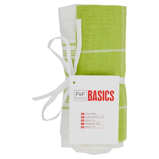 F&F Home Basics Lime utěrka 3 ks