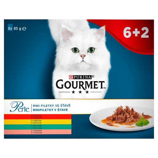 GOURMET Perle mini filetky ve šťávě multipack 8 x 85g