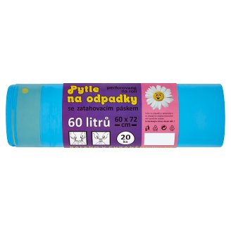 Select Pytle na odpadky se zatahovacím páskem 60l 60 x 72 cm 20 ks