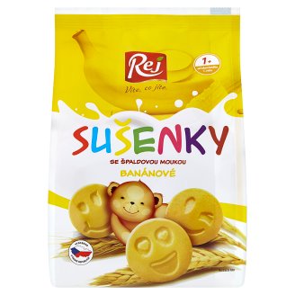 Rej Sušenky se špaldovou moukou banánové 190g