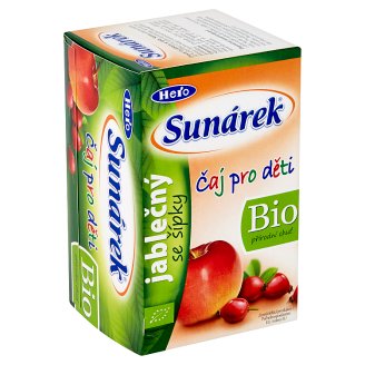 Sunárek Bio čaj pro děti jablečný se šípky 20 x 1,5g