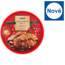 Tesco Gingerbread Bells Lightly Spiced 300g