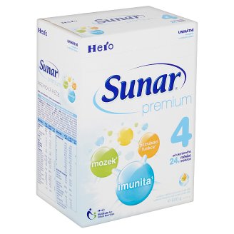 Sunar Premium 4 sušená mléčná výživa pro malé děti 2 x 300g