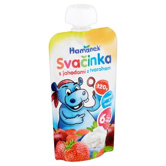 Hamánek Svačinka s jahodami a tvarohem 120g