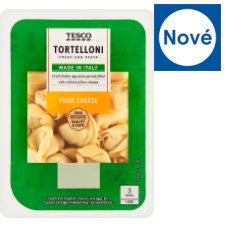 Tesco Tortelloni nesušené vaječné těstoviny plněné sýrem 250g