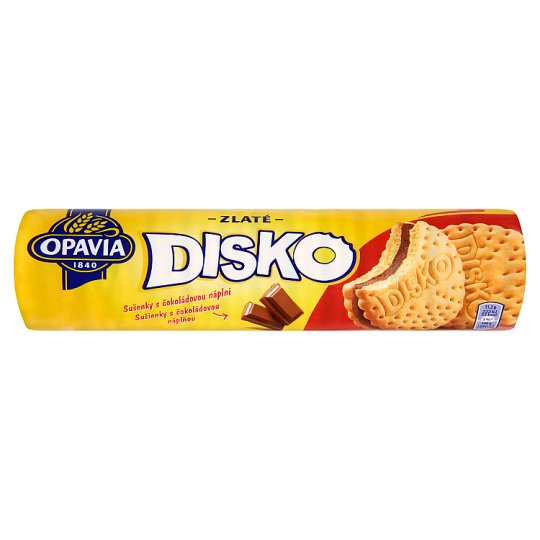 Opavia Zlaté Disko sušenky s čokoládovou náplní 157g