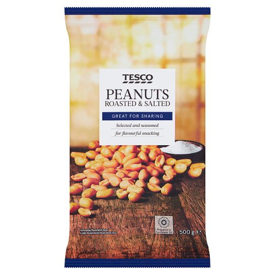 Tesco Peanuts Roasted & Salted 500g Tesco Groceries