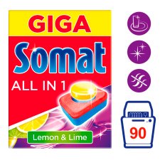 Somat All in 1 Lemon & Lime tablety do myčky 90 Tabs