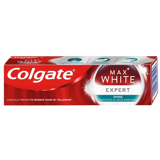 Colgate Max White Expert White Soft Mint Toothpaste 75ml - Tesco Groceries