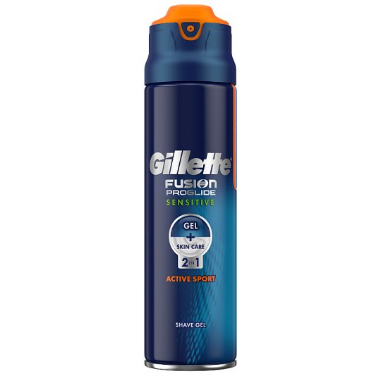 Gillette Fusion ProGlide Sensitive 2v1 Active Sport Holicí Gel 170 ml