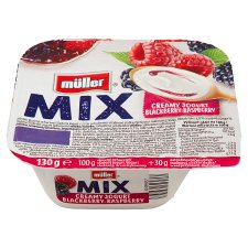 Müller Mix Slazený ochucený jogurt 130g