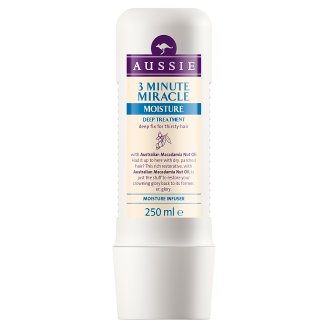 Aussie Miracle Moisture 3minutová hloubková maska pro vyprahlé vlasy 250ml