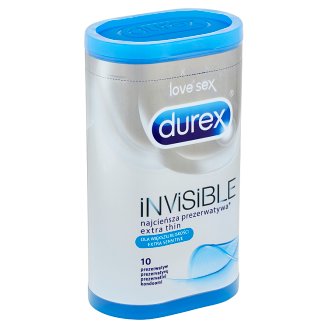 Durex Invisible Extra Thin Extra Sensitive kondomy 10 ks
