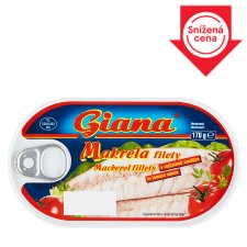 Giana Mackerel Fillets in Tomato Sauce 170g