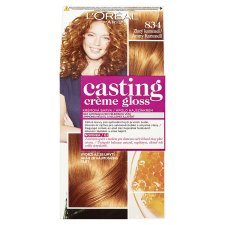 L'Oréal Paris Casting Creme Gloss semipermanentní barva na vlasy  834 zlatý karamel,  48 +72 +60 ml
