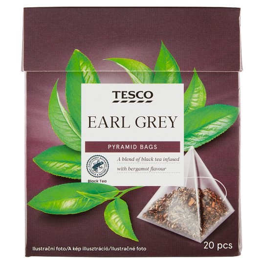 Tesco Earl Grey Black Tea with Bergamot Flavour 20 x 1.7g (34g)