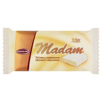 Chocoland Madam Tyčinka s kokosovou příchutí v bílé polevě 100g