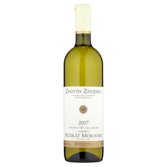 Znovín Znojmo Muscat Moravian Varietal Quality Demi Dry White Wine 0.75L