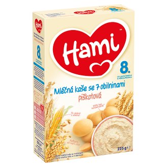 Hami mléčná kaše se 7 obilninami piškotová od uk. 8. měsíce 225g