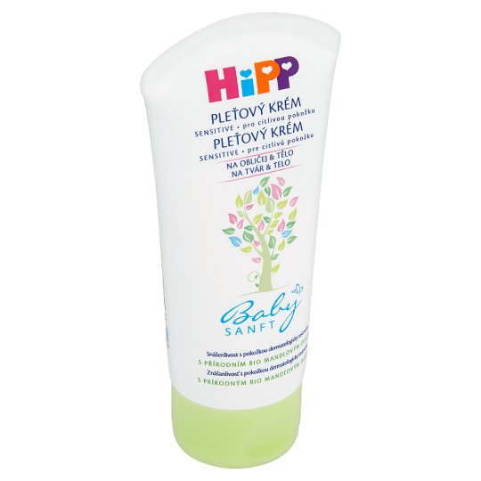 HiPP Babysanft Pleťový krém s přírodním bio mandlovým olejem pro citlivou pokožku 75ml