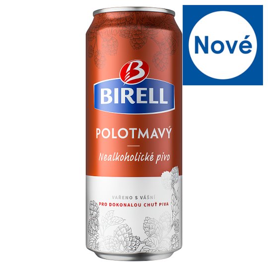 Birell Polotmavý nealkoholické pivo 0,5l