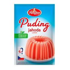 Puding s příchutí jahoda