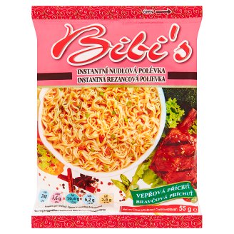 Bibi's Instantní nudlová polévka vepřová příchuť 55g