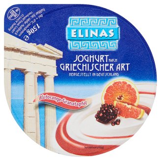 Elinas Jogurt řeckého typu červený pomeranč a granátové jablko 150g