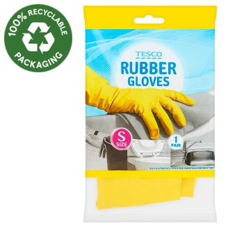 Tesco Rukavice gumové velikost S 1 pár