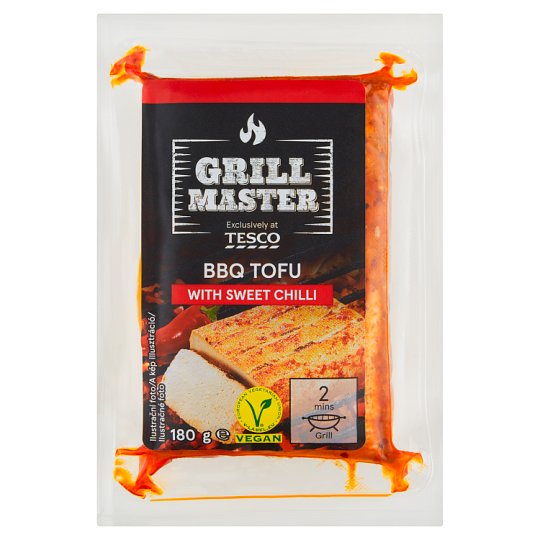 Tesco Grill Master Marinované tofu s příchutí sladkého chilli 180g