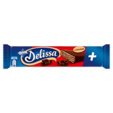ORION Delissa Plus Wafer with Cocoa Filling Dipped in Bitter Chocolate 44g