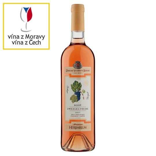 Zámecké Vinařství Bzenec Rosé Zweigeltrebe víno s přívlastkem pozdní sběr 75cl