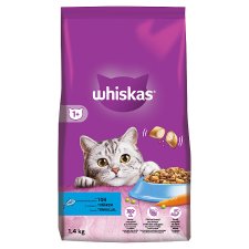 Whiskas Kompletní krmivo pro dospělé kočky s tuňákem 1+ věk 1,4kg