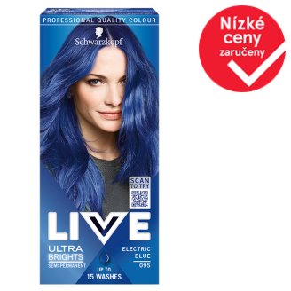 Schwarzkopf Live Ultra Brights or Pastel barva na vlasy 095 Electric Blue