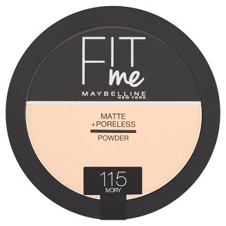 Maybelline New York Fit Me Matte + Poreless 115 Ivory pudr 14g