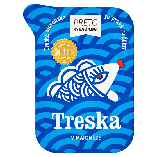 Ryba Žilina Preto Treska v majonéze 400g