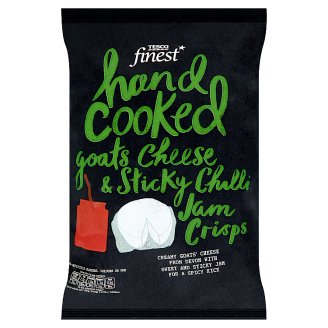 Tesco Finest Smažené bramborové lupínky s příchutí kozího sýru a chilli 150g