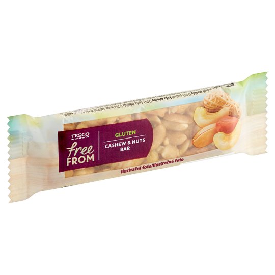 Tesco Free From Tyčinka s arašídy a kešu ořechy 35g