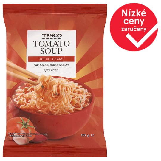 Tesco Instant Tomato Soup with Noodles 66g
