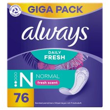 Always Daily Fresh Normal, With Fresh Scent 76 Count